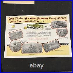 3 Vintage 1930 1931 John Deere Sales Brochures Spreader Plow Rake Moline ILL