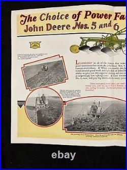 3 Vintage 1930 1931 John Deere Sales Brochures Spreader Plow Rake Moline ILL