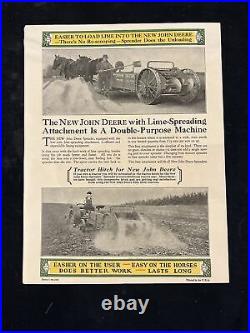 3 Vintage 1930 1931 John Deere Sales Brochures Spreader Plow Rake Moline ILL