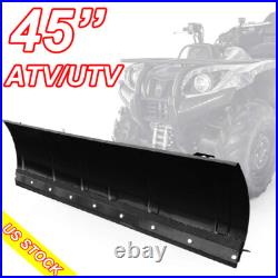 45 Inch ATV Snow Plow Heavy Duty Universal Snow Plow Kit Adjustable for Pickup