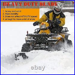 45 Inch ATV Snow Plow Heavy Duty Universal Snow Plow Kits for Pickup UTV ATV