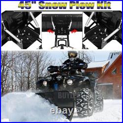 45 inch ATV UTV Steel Snow Plow Kit for Polaris RZR Sportsman 335/400/450 New