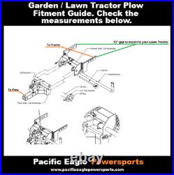 46 Plow Kit for Lawn Tractors, Cub Cadet XT1, XT2, Husqvarna, John Deere etc 46 Plow Kit for Lawn Tractors, Cub Cadet XT1, XT2, Husqvarna, John Deere etc