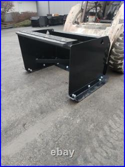4' JDQA Snow Pusher Box Plow HD with back drag John Deere Quick Attach Tractor