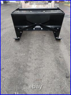 4' JDQA Snow Pusher Box Plow HD with back drag John Deere Quick Attach Tractor