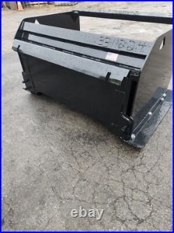 4' JDQA Snow Pusher Box Plow HD with back drag John Deere Quick Attach Tractor