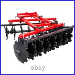 5 FT Notched Disc Harrow Plow 3 Point Cat 1 For Kubota John Deere Tractors