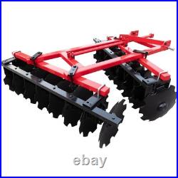 5 FT Notched Disc Harrow Plow 3 Point Cat 1 For Kubota John Deere Tractors