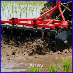 5 FT Notched Disc Harrow Plow 3 Point Cat 1 For Kubota John Deere Tractors