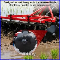 5 FT Notched Disc Harrow Plow 3 Point Cat 1 For Kubota John Deere Tractors