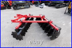 5 FT Notched Disc Harrow Plow 3 Point Cat 1 For Kubota John Deere Tractors