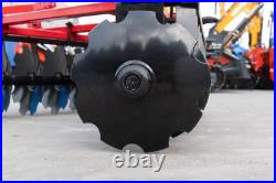 5 FT Notched Disc Harrow Plow 3 Point Cat 1 For Kubota John Deere Tractors