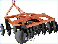 5 FT Notched Disc Harrow Plow For Cat 0 &Cat 1 Fit For Kubota John Deere Tractor