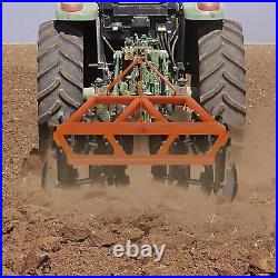 5 FT Notched Disc Harrow Plow For Cat 0 &Cat 1 Fit For Kubota John Deere Tractor