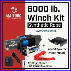 6000lb Mad Dog Synthetic Winch and Plow Mount John Deere Gator XUV 845 E/M/R ALL 6000lb Mad Dog Synthetic Winch and Plow Mount John Deere Gator XUV 845 E/M/R ALL