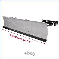 60/72 Adjustable Width Snow Plow Blade Switchblade Plow For ATV UTV Universal
