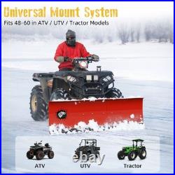 60 in Snow Plow Blade Snow Plow Kit Heavy Duty, Steel Push Snow Blade Universal
