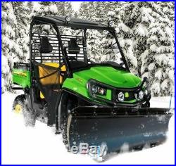 72 KFI Complete Snow Plow Kit with 4500# MD Winch Kit 11-17 John Deere Gator 625i