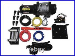 72 KFI Complete Snow Plow Kit with MD Winch Kit 11-21 John Deere Gator 855D 855E
