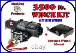 72 KFI Complete Snow Plow Kit with Mad Dog Winch Kit 06-10 John Deere Gator 620i