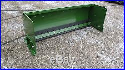72 Snow Pusher Plow Rubber or Steel Edge US MADE John Deere compact tractor