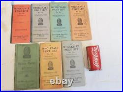 7 Rare Antique John Deere Plow Co Dealer Wholesale Price List Books 1932-1939