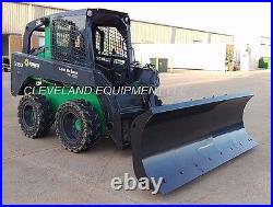 84 CID HD SNOW PLOW ATTACHMENT Hydraulic Angle Blade Bobcat Skid Steer Loader