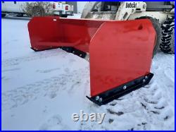 8' Global Euro Quick Attach 30 Snow Pusher Box Plow New Holland Case John Deere