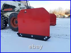 8' Global Euro Quick Attach 30 Snow Pusher Box Plow New Holland Case John Deere