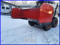 8' Global Euro Quick Attach 30 Snow Pusher Box Plow New Holland Case John Deere