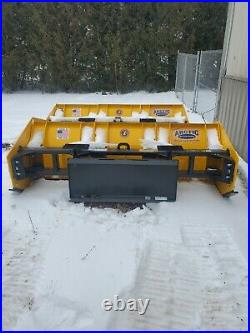 8' LD Arctic Sectional Snow Pusher Plow with skid steer quick attach Brand New