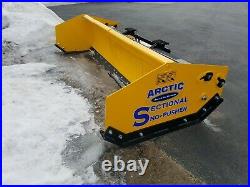 8' LD Arctic Sectional Snow Pusher Plow with skid steer quick attach Brand New