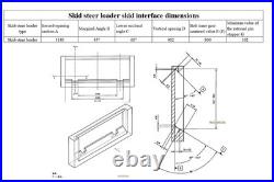 AGT 84 Hydraulic Skid Steer Snow Plow AGT-SPA84
