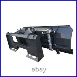 AGT 84 Hydraulic Skid Steer Snow Plow Dozer Blade Loader Attachment SPA84