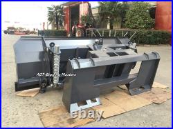 AGT SPA84 84 Hydraulic Skid Steer Snow Dozer Blade Attachment Quick Tach