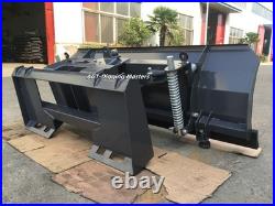 AGT SPA84 84 Hydraulic Skid Steer Snow Dozer Blade Attachment Quick Tach