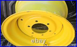 AN241672 John Deere Yellow Steel Wheel Rim 15x8 6x6 (6x152.4) 555604 Pilot-4.638