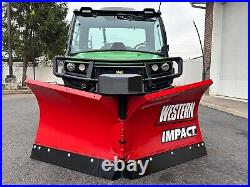 AS NEW 2022 JOHN DEERE GATOR 835M HVAC, BRAND NEW WESTERN V PLOW, LEDS, 615 Mile