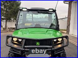 AS NEW 2022 JOHN DEERE GATOR 835M HVAC, BRAND NEW WESTERN V PLOW, LEDS, 615 Mile