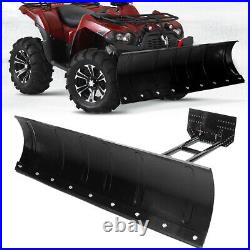 ATV Snow Plow Kit 45'' Steel Blade Push Tube Universal Mount Complete Package