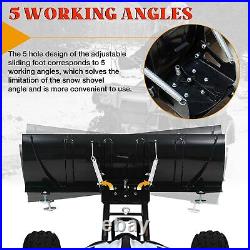 ATV Snow Plow Kit Adjustable 45'' Steel Blade Complete Universal Mount Package