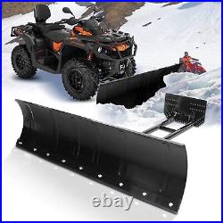 ATV UTV Truck Pickup Snow Plow Adjustable 45 Steel Push Blade Universal Kit