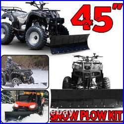 Adjustable 45 inch UTV Snow Plow Kit for Honda 350 / TRX-350 Can Am 400/500/650