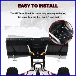 Adjustable 45 inch UTV Snow Plow Kit for Honda 350 / TRX-350 Can Am 400/500/650