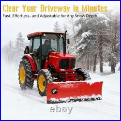 Adjustable Snow Plow Blade steel 48- 60 Width Universal For UTV ATV WithHardware