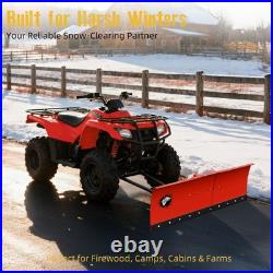Adjustable Snow Plow Blade steel 48- 60 Width Universal For UTV ATV WithHardware Adjustable Snow Plow Blade steel 48- 60 Width Universal For UTV ATV WithHardware