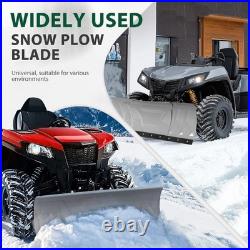 Adjustable Snow Plow Blade steel 48- 60 Width Universal For UTV ATV WithHardware