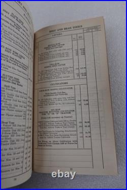 Antique Deere And Webber Farm Tractors & Plows Price List 1938 #1 Minneapolis