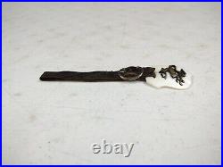 Antique Early John Deere Advertising Deer & Plow Mother Of Pearl Watch Fob