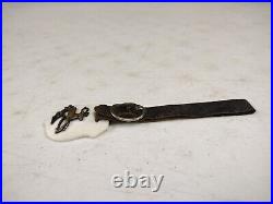 Antique Early John Deere Advertising Deer & Plow Mother Of Pearl Watch Fob